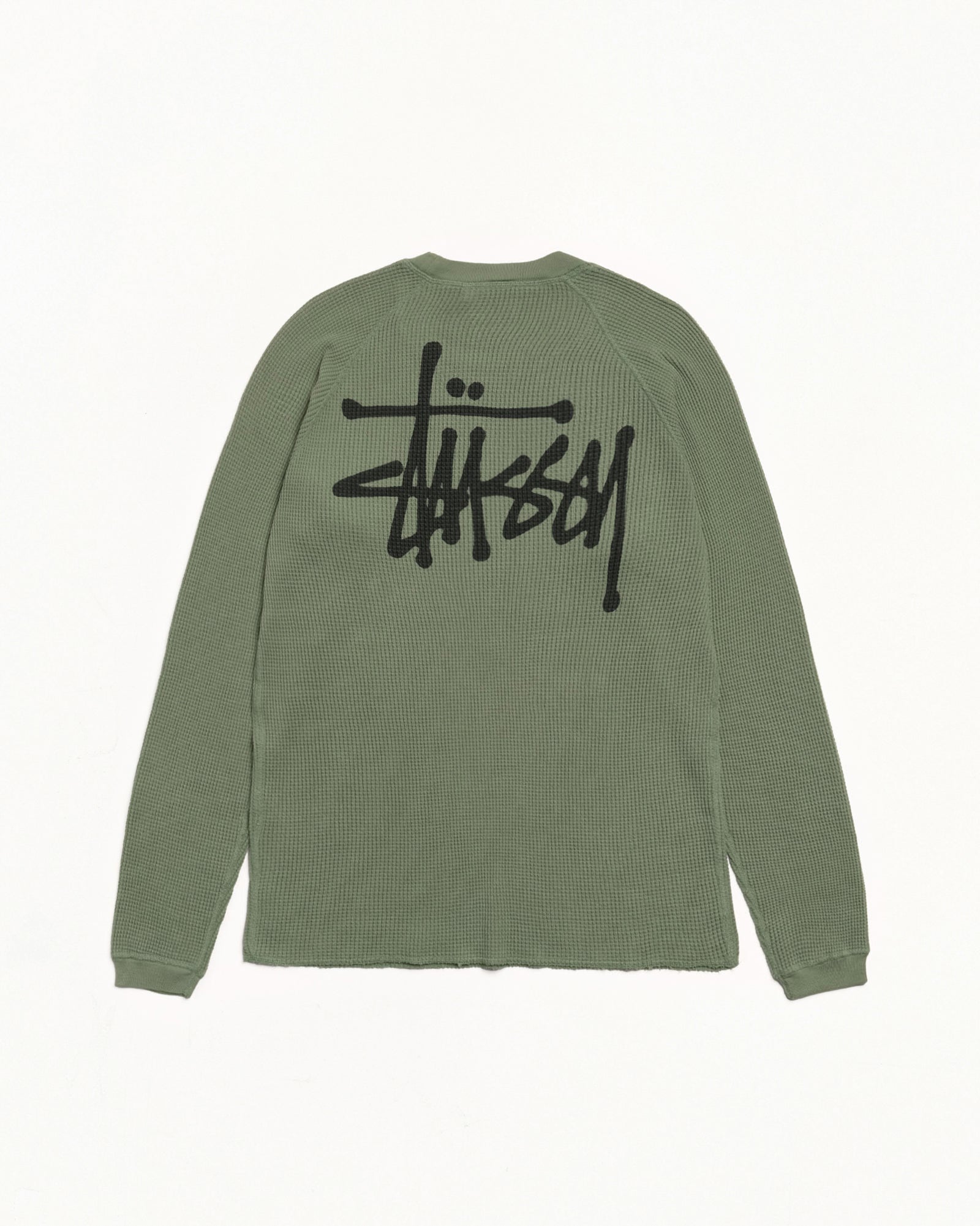 Raglan Thermal LS Crew – Sage | Tops & Shirts | Stüssy Japan