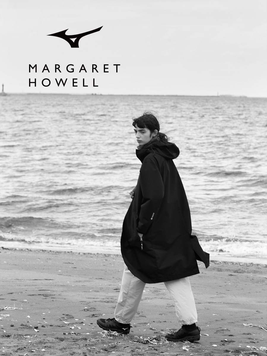 MARGARET HOWELL／吸湿発熱】ブレスサーモ タスランナイロンフーディー