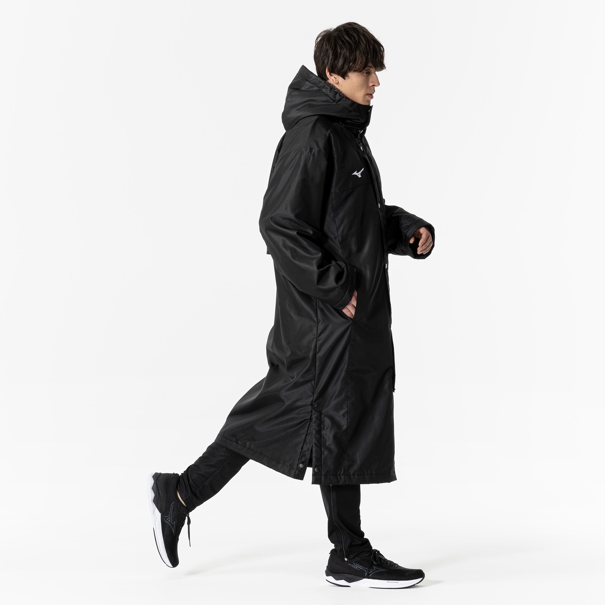 中綿ロングボアコート|32JE8555|ミズノトレーニング|トレーニング