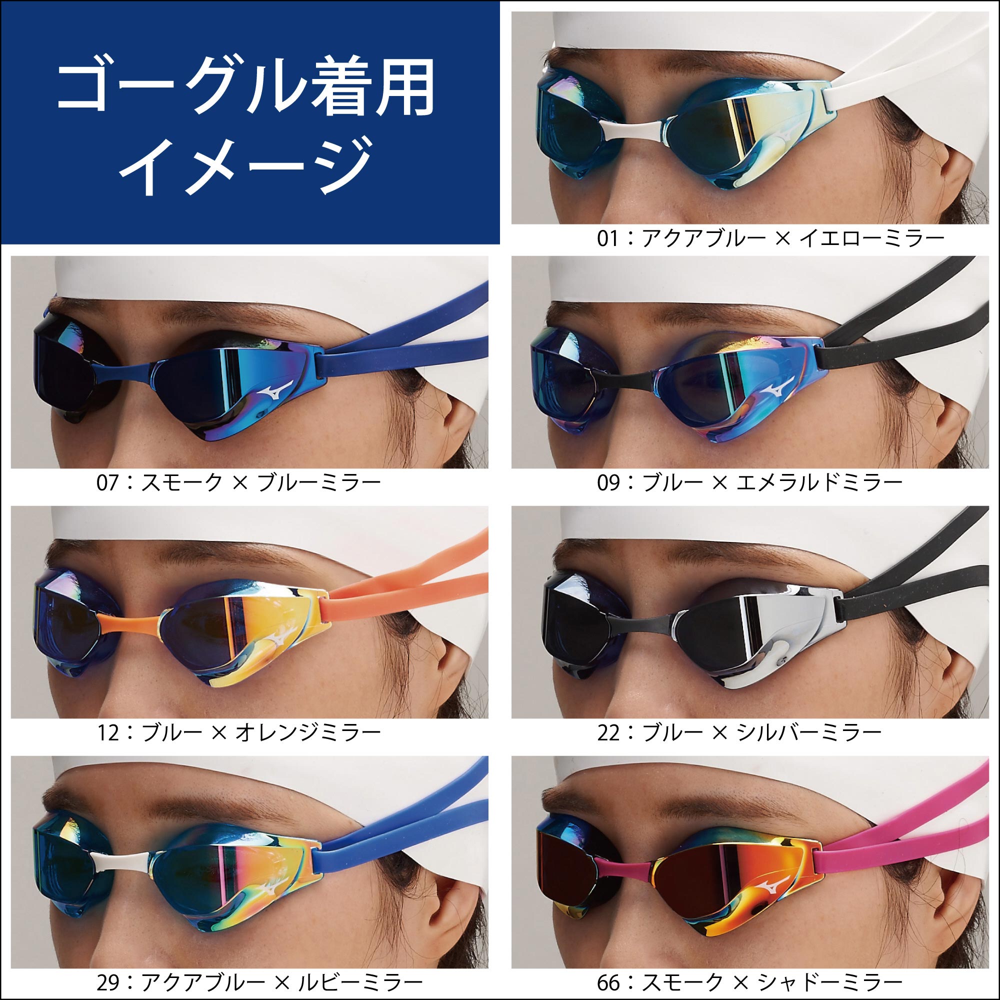 GX・SONIC EYE J】競泳用ゴーグル(ノンクッション)|N3JE9001|ゴーグル