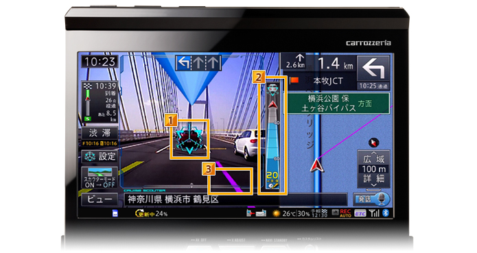 サイバーナビ AVIC-VH99CS AVIC-ZH99CS | ARヘッドアップディスプレイ