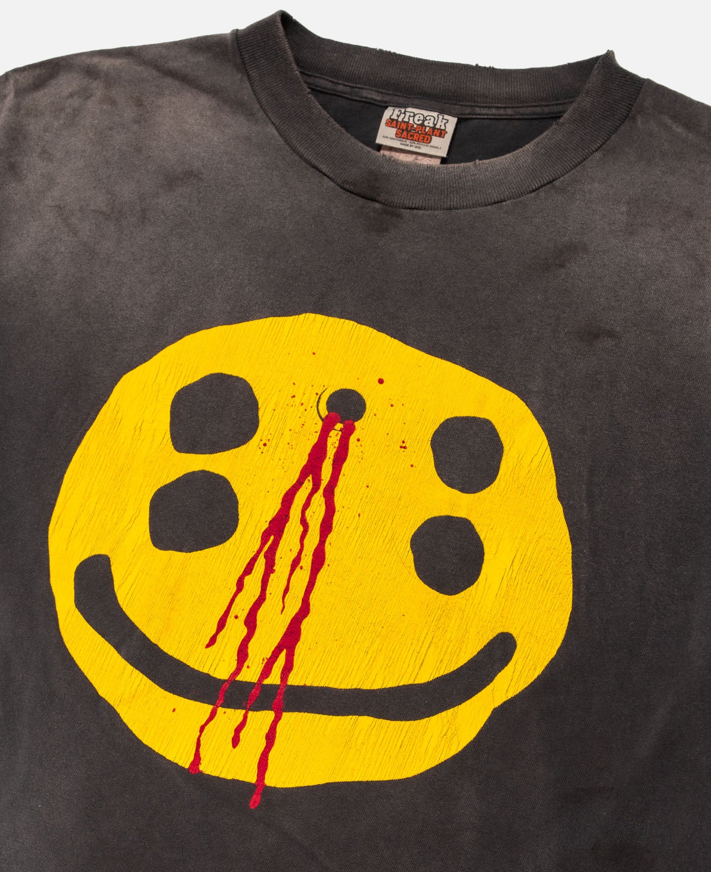 Saint Michael x Cactus Plant Flea Market - Smile T-Shirt (Grey