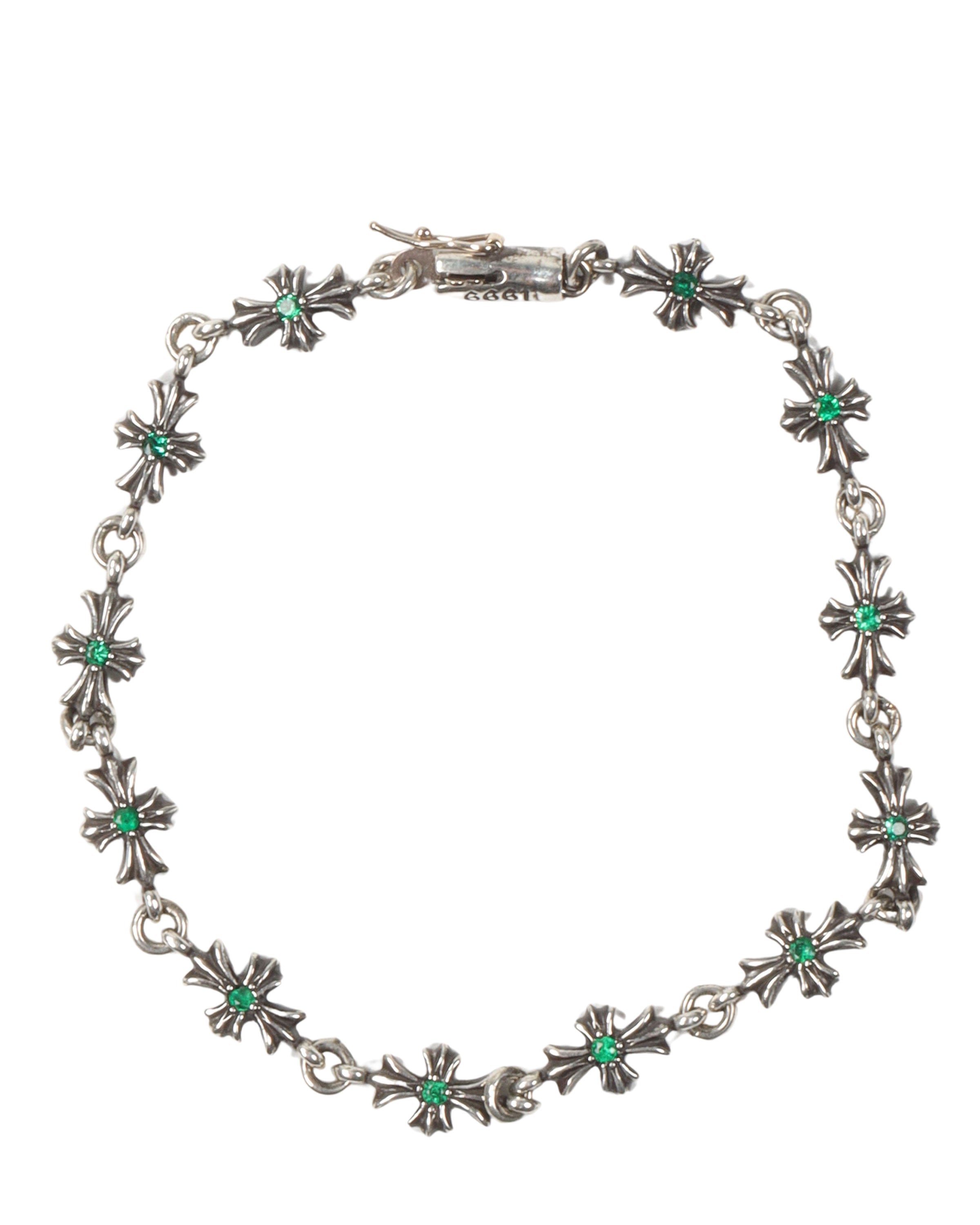 Chrome Hearts Green Sapphire Tiny E Bracelet – Justin Reed