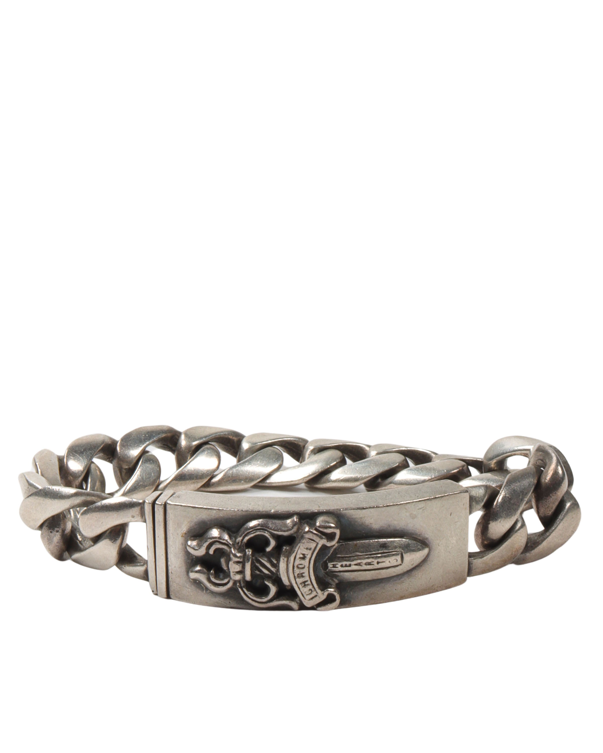 Chrome Hearts Cuban Link Dagger ID Braceket – Justin Reed