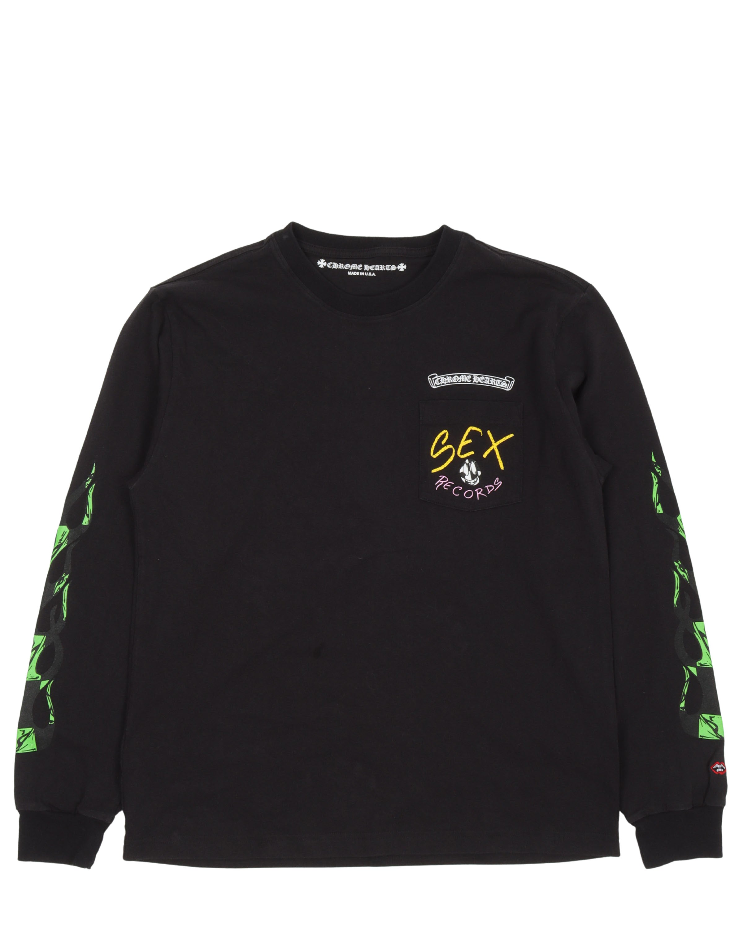 Chrome Hearts Matty Boy Sex Records Stay Fast Long Sleeve T-Shirt