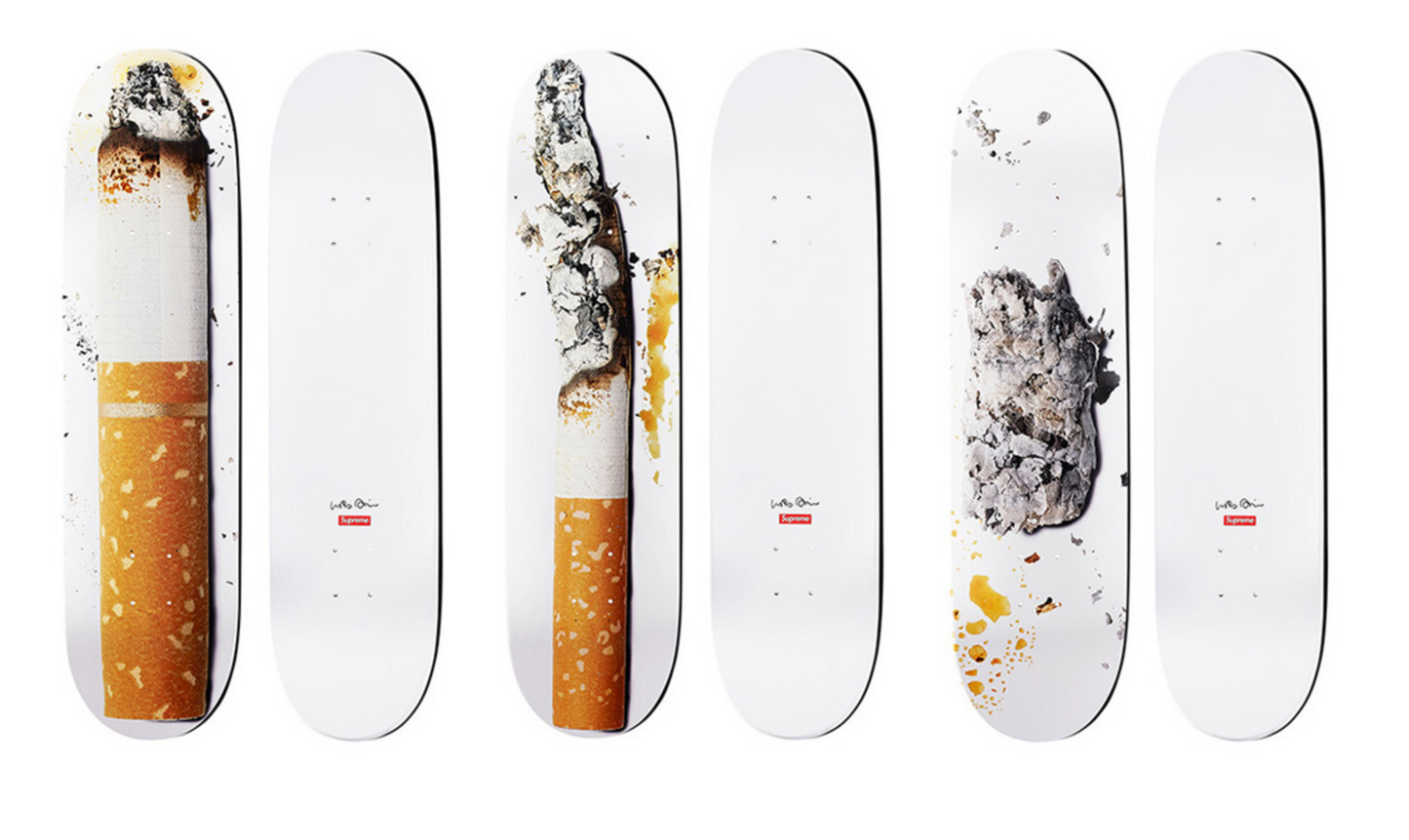 Supreme Cigarette Skateboard Skate Deck Set – Justin Reed