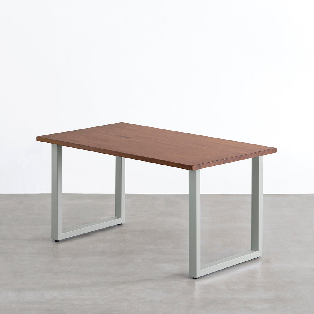 THE TABLE / ラバーウッド ブラウン × Colored Steel 全8色 NATURE
