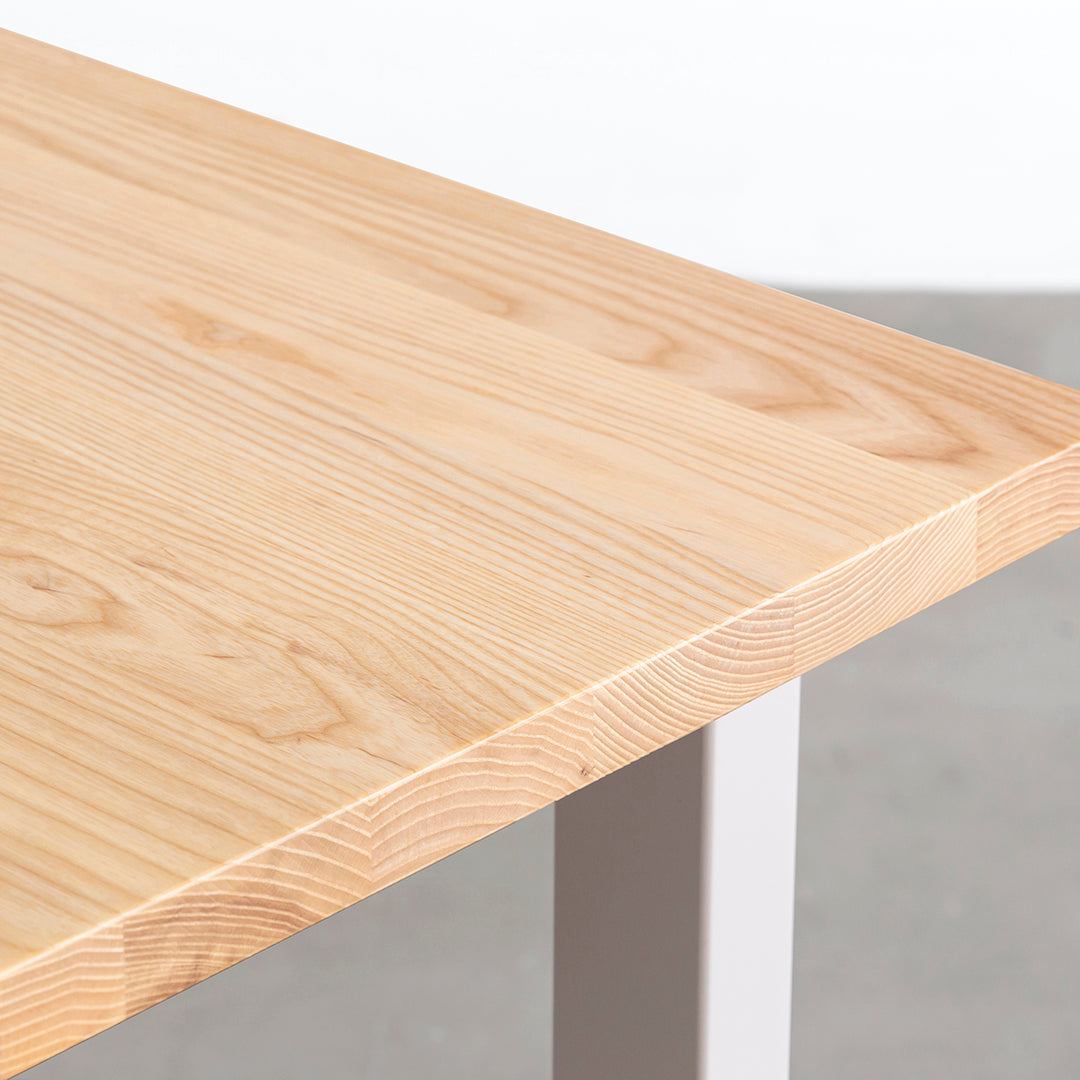 THE TABLE / 無垢 ホワイトアッシュ × Colored Steel 全8色 NATURE