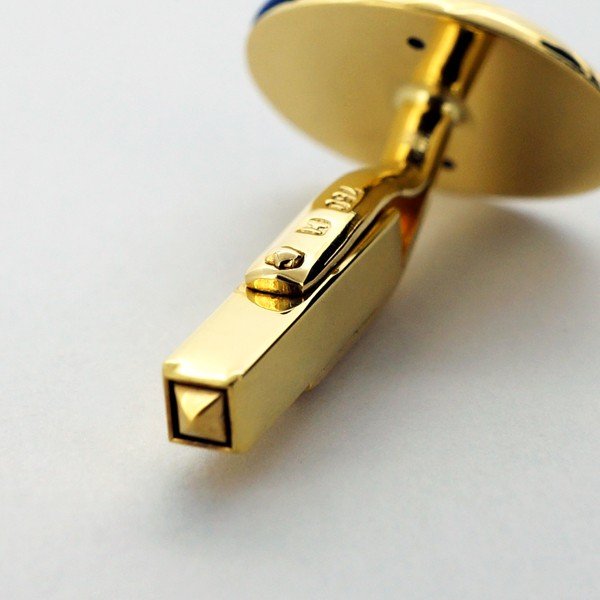 K18イエローゴールド ラピスラズリ ネクタイピン カフス ドイツ製