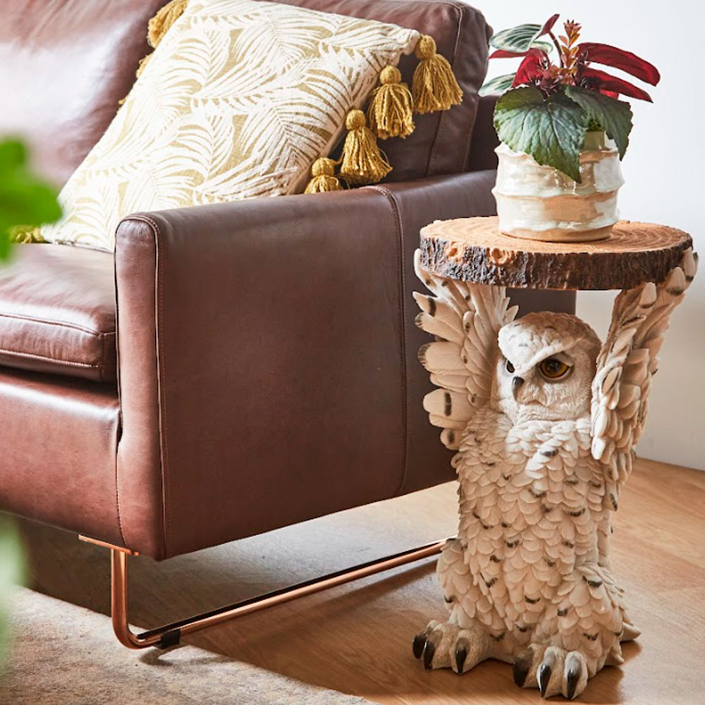 廃番】アニマルサイドテーブル オウル - サイドテーブルの通販