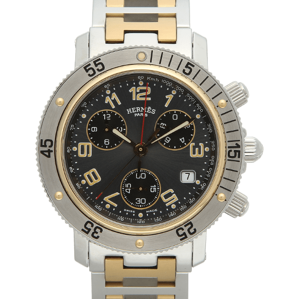 中古【CL2.920】エルメス（HERMES） クリッパー ダイバー クロノグラフ