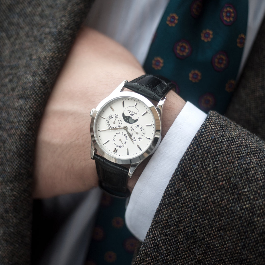 KARL-LEIMON]カルレイモンStainless Steel with White Dial - KARL