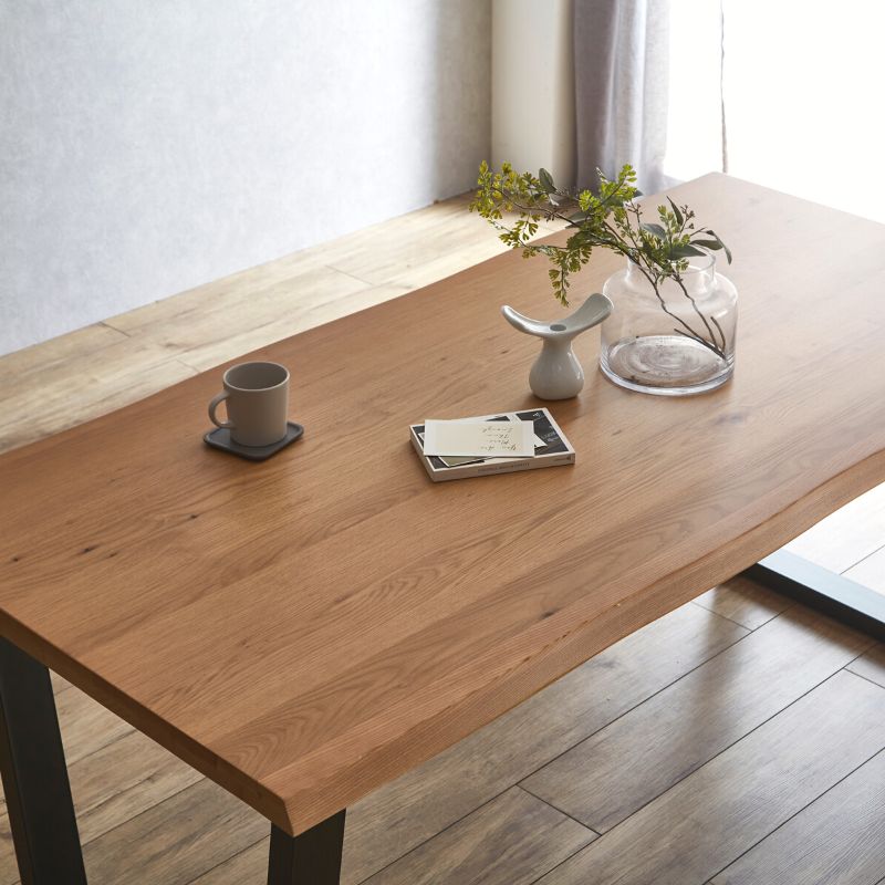 KT】ダイニングセット【200cm・ナチュラル】割れ無し – 河口家具製作所