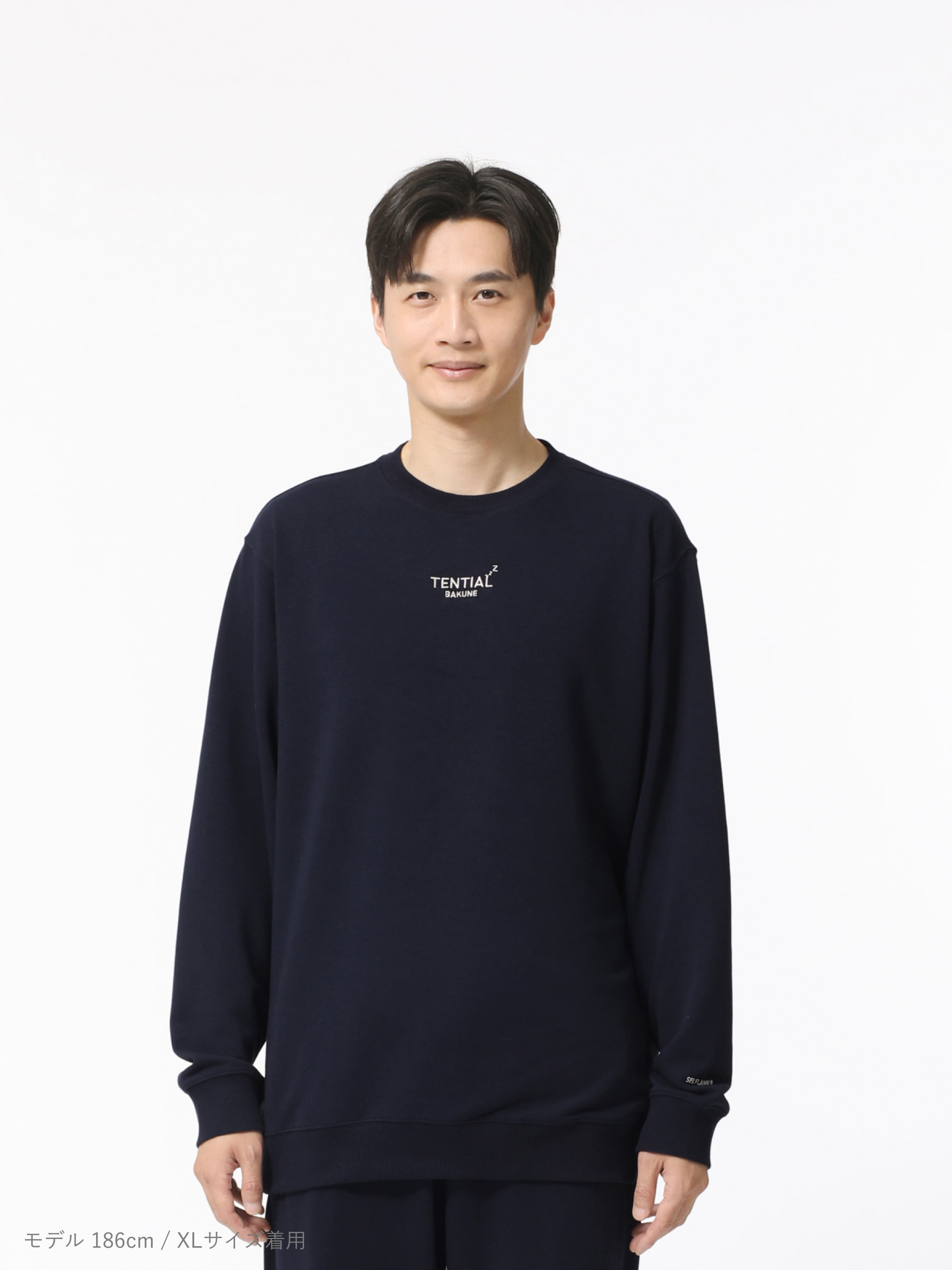 BAKUNE スウェット メンズ / 長袖クルーネックシャツ_25FW | TENTIAL