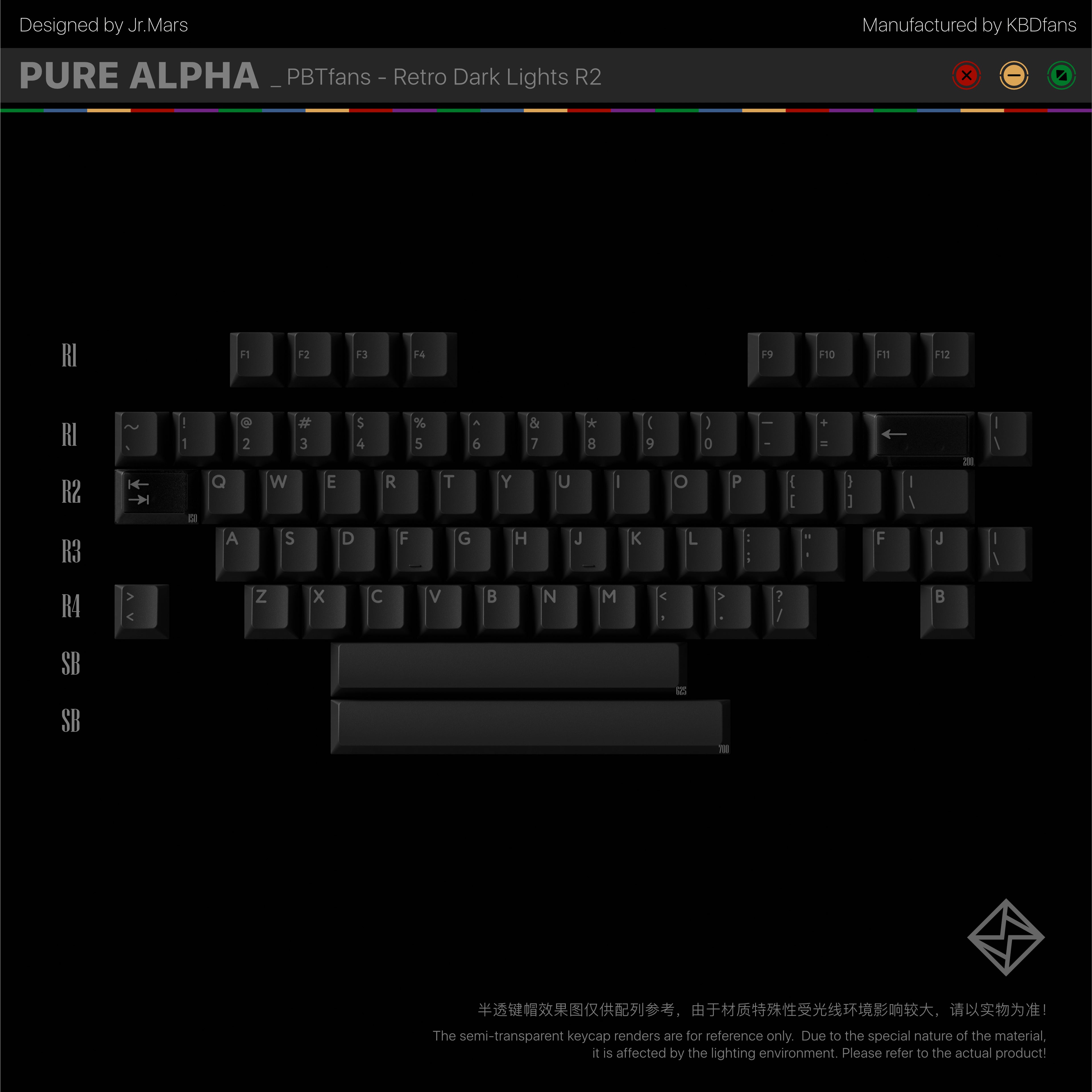PBTfans Retro Dark Lights – KEYGEM
