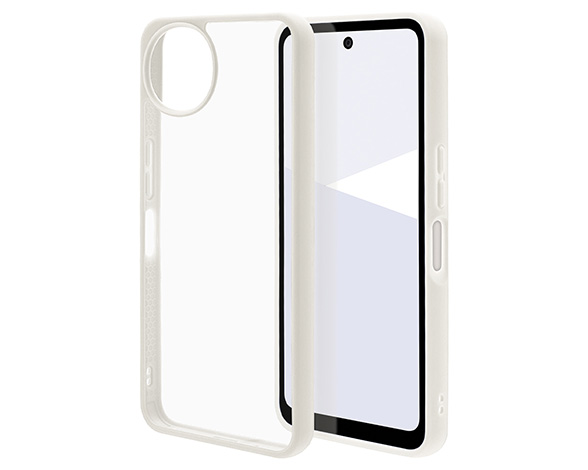 AQUOS wish5専用ケース ハイブリッド FLEXGUARD TPU×PC クリアホワイト
