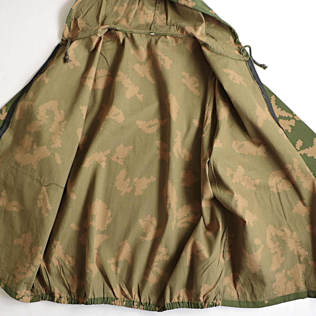 旧ソ連 ロシア軍 KLMK 迷彩 Berezka ジップ パーカー イージーパンツ