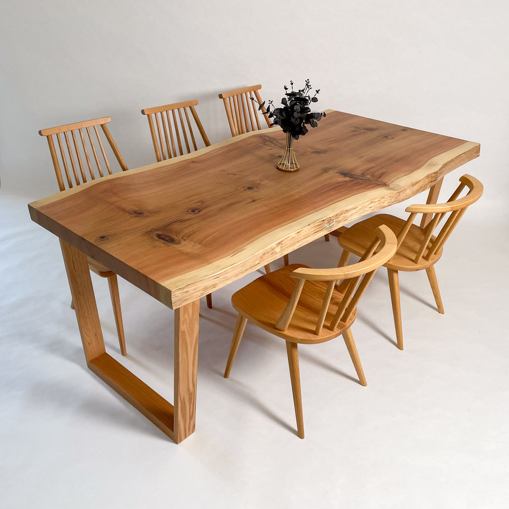 KIDOMEIMOKU 吉野杉一枚板ダイニングテーブル｜195cm(6人掛け