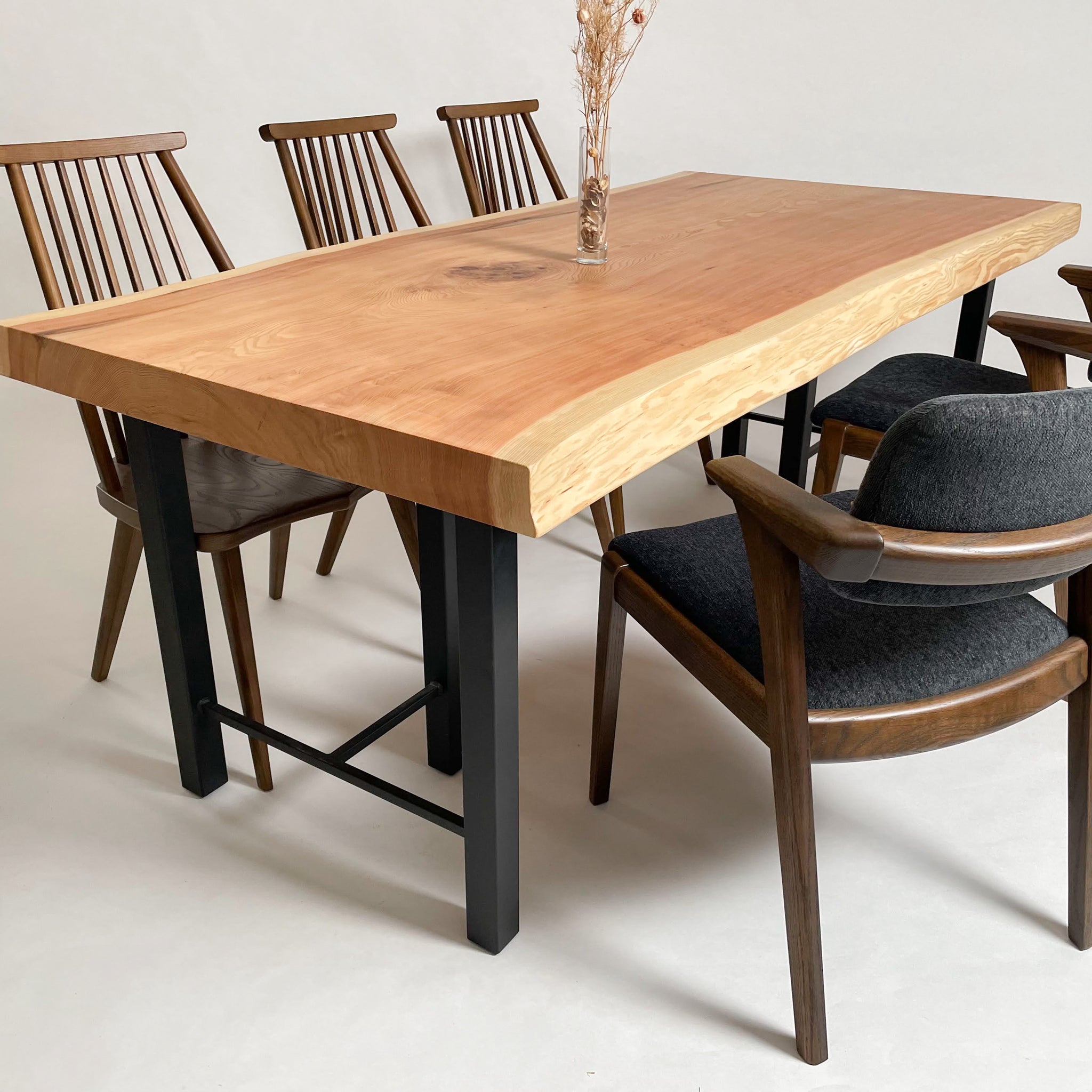 KIDOMEIMOKU 吉野杉一枚板ダイニングテーブル｜190cm(6人掛け