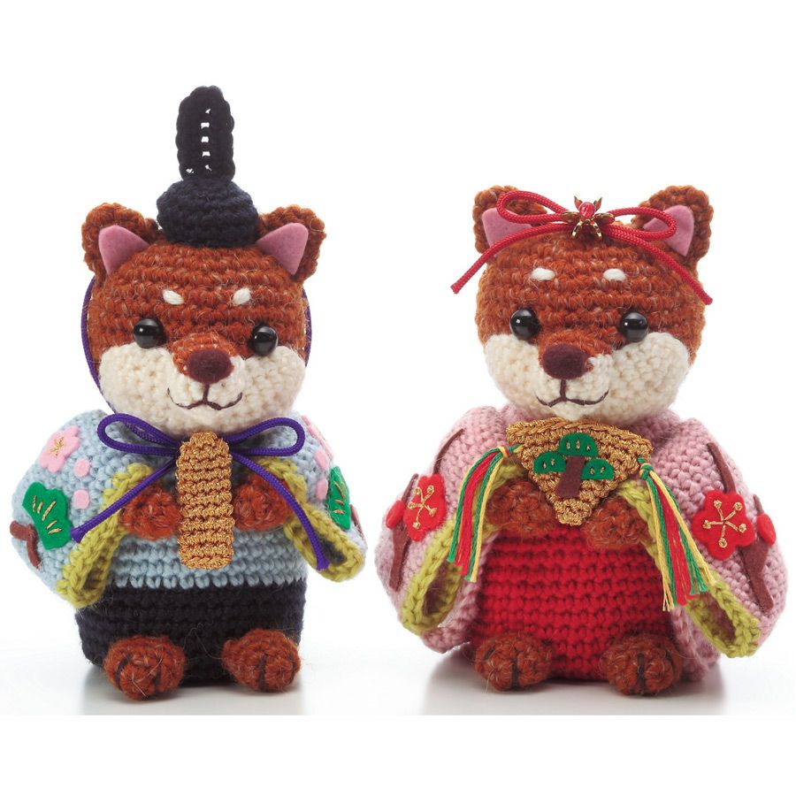 お雛様手作りキット あみぐるみ・雛わんこ |生地 和柄/和布/ちりめん