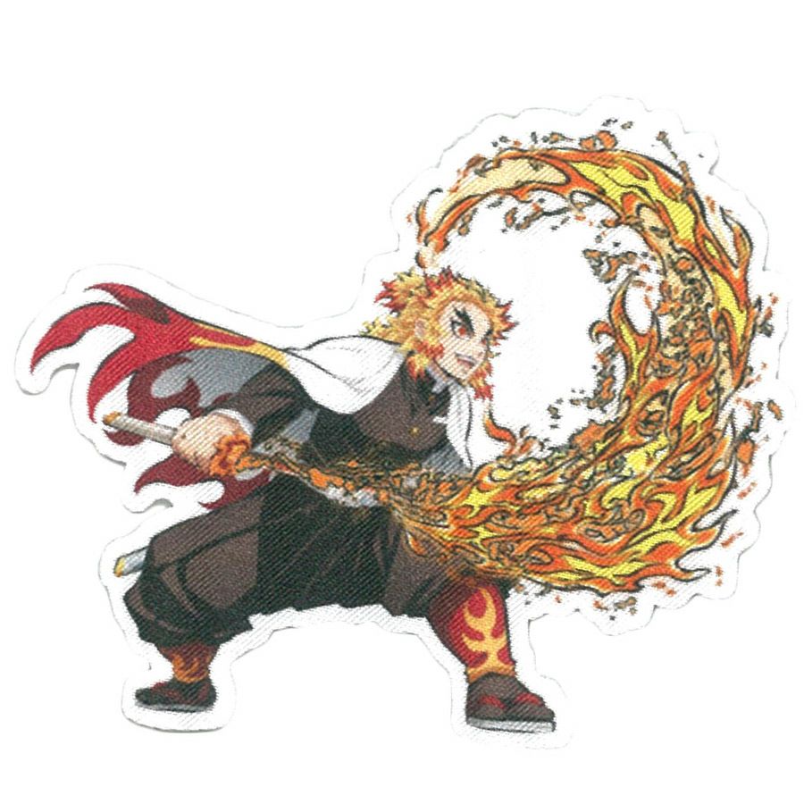 鬼滅の刃 煉獄 杏寿郎(れんごく きょうじゅろう) 全身ワッペン(幅83mm