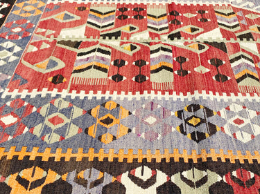 オールドキリム キリムラグ トルコ・エシュメ 120×108㎝ (No.00746