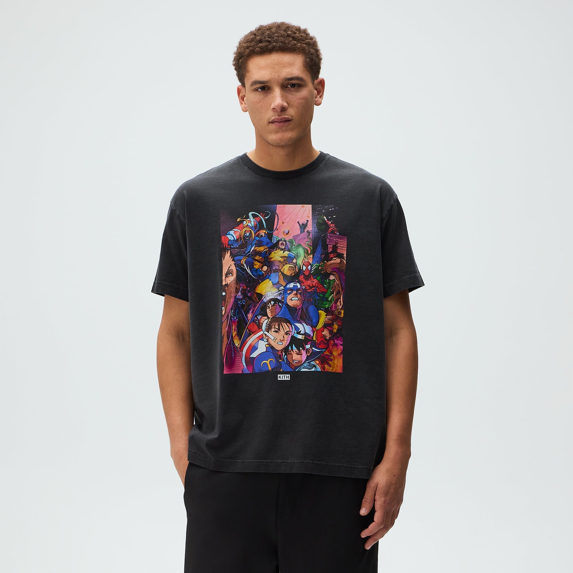 Marvel vs. Capcom | Kith Heroes vs. Street Fighter Vintage Tee - Black