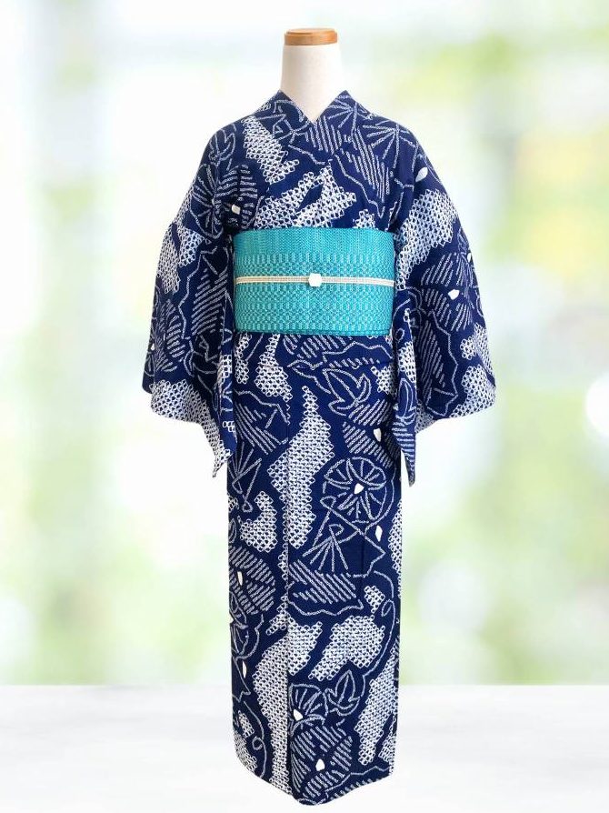 有松鳴海絞り浴衣レンタル - 着付け凛叶