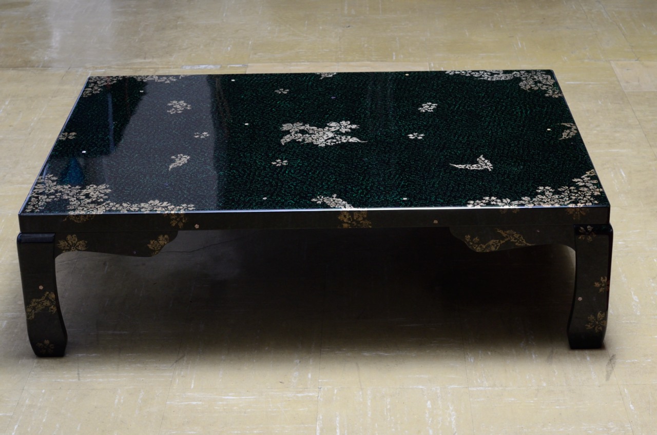 座卓 羽足 葉桜 | 津軽塗 小林漆器のネット通販