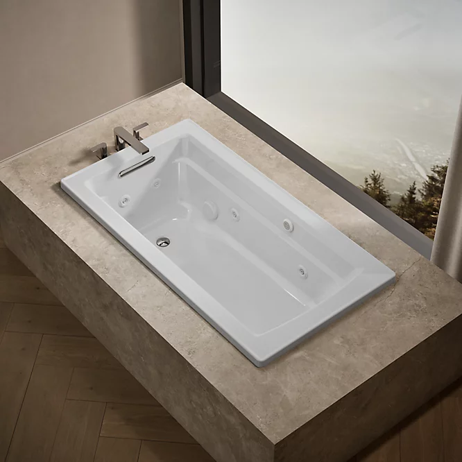 KOHLER | K-1122-XHGH | Archer Whirlpool Heated BubbleMassage Air Bath