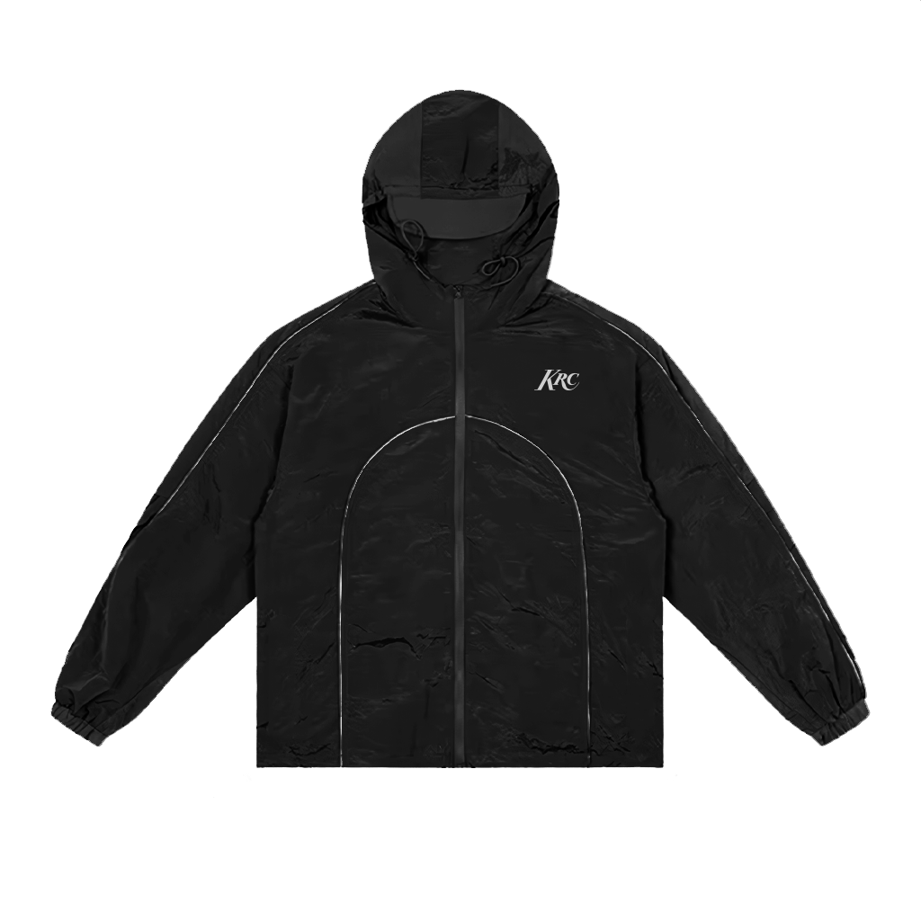 KRC RIPSTOP TRACK JACKET BLACK – Koreatown Run Club