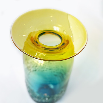 コスタボダ AURORA フラワーベース ブルーxオレンジ オブジェ