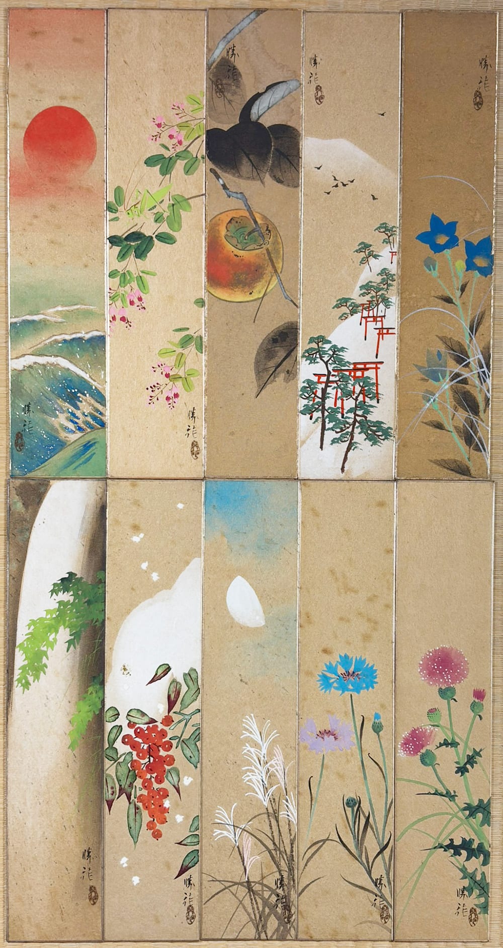 広幅短冊10枚セット｜新・古美術 高美堂（こうびどう）｜掛軸販売