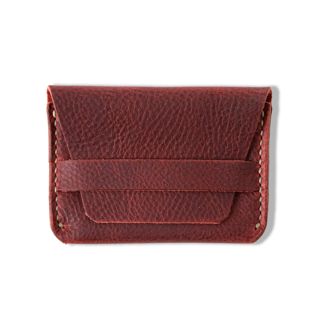 Mens Wallet: Red Kodiak Card Envelope | leather wallets by KMM