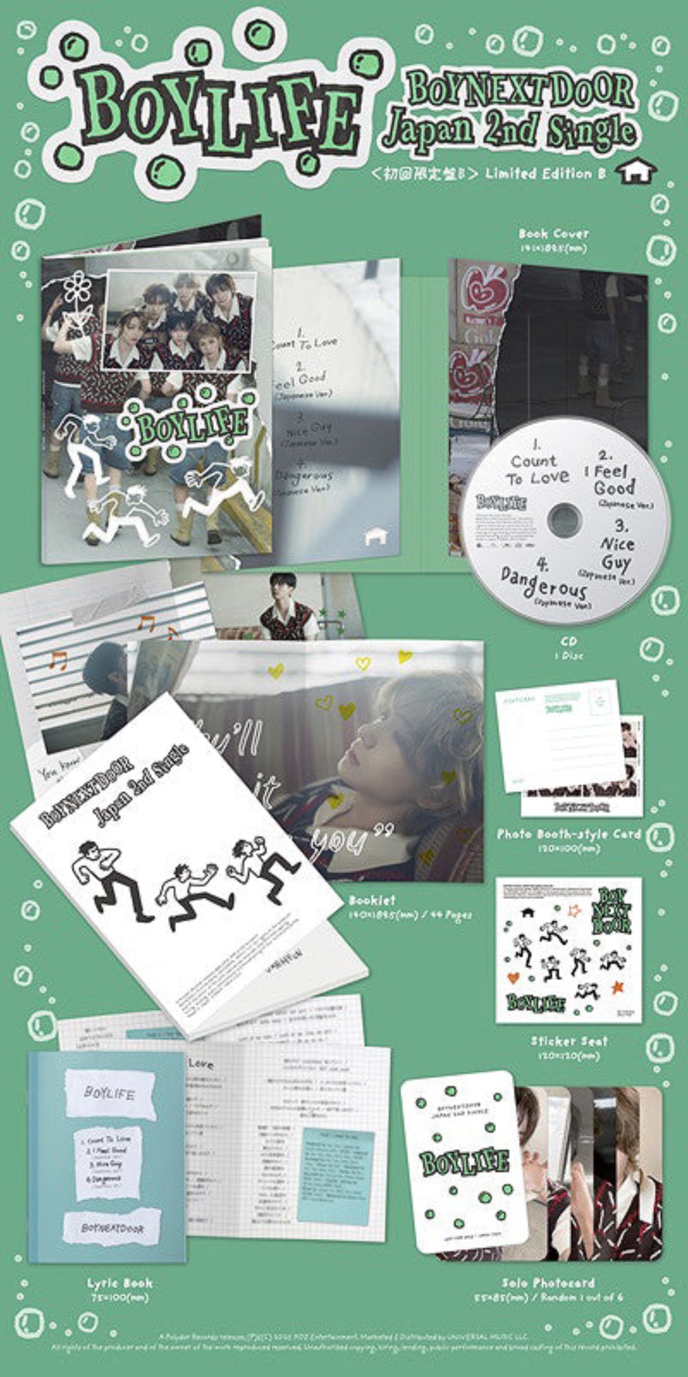 BOYNEXTDOOR - BOYLIFE [2nd JP Single Album - Limited Edition B