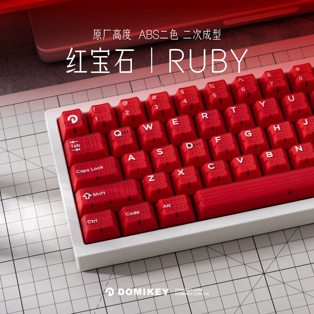 Domikey Ruby Cherry Profile abs doubleshot backlit keycap for mx