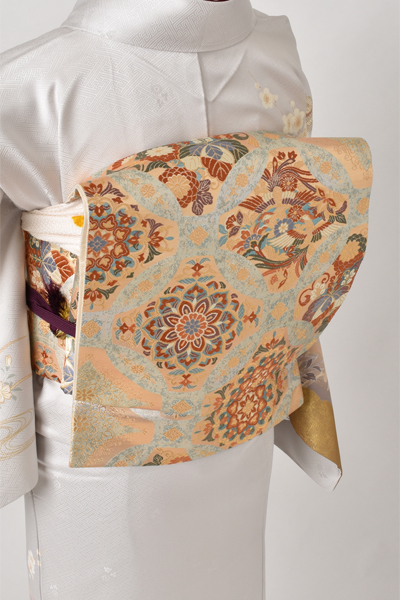 訪問着［鶴と金彩と刺繍］｜着物レンタルあき (来店着付け無料・全国