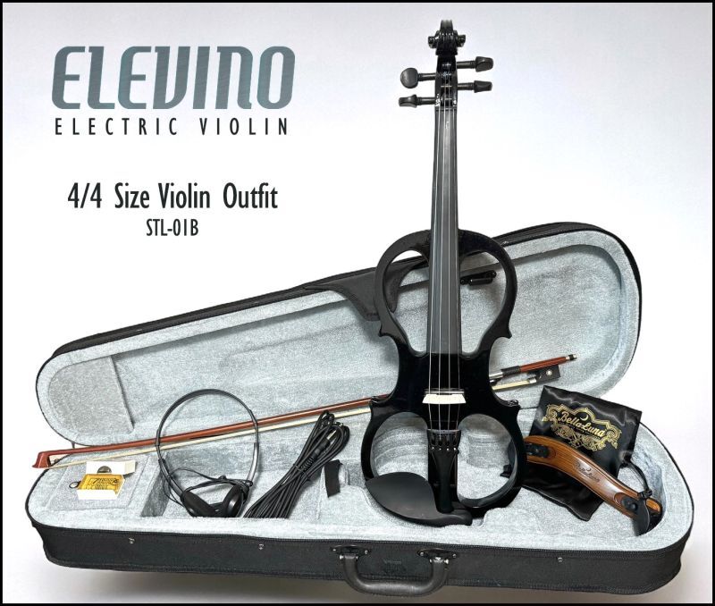 STL-01B エレキバイオリンセット◇Elevino エレヴィーノ◇4/4サイズ