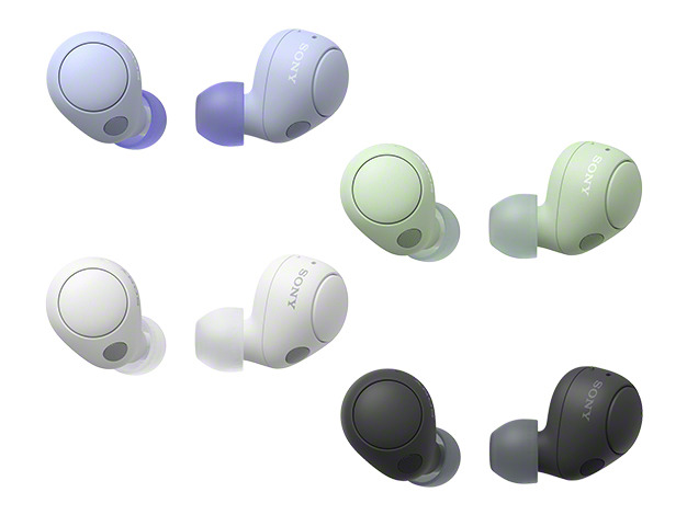 ノイズキャンセリング機能搭載、小型軽量の完全ワイヤレスヘッドホン