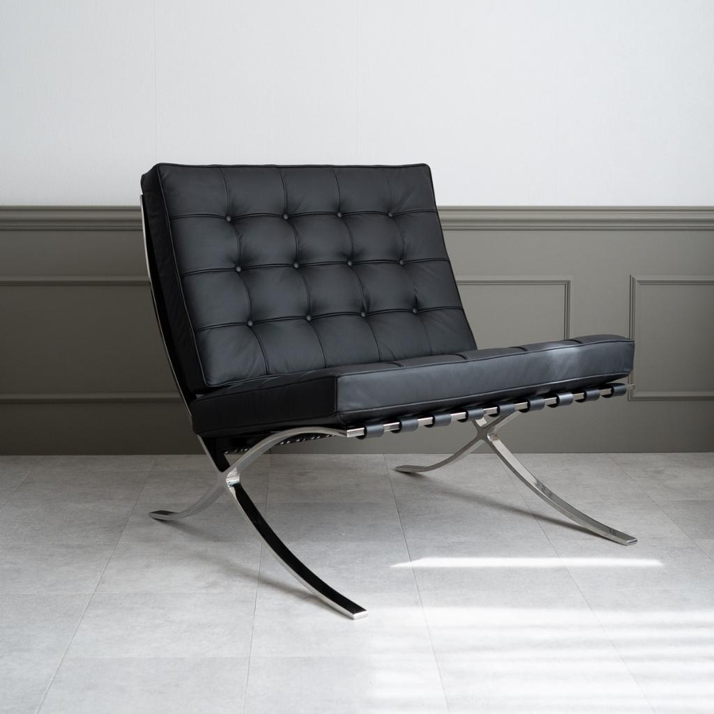 Barcelona Chair 1Seat Black / バルセロナチェア シングルソファ