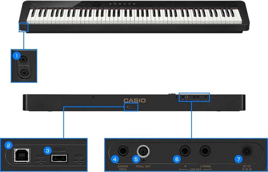 CASIO(カシオ) PX-S1100BK【ブラック】 【電子ピアノ 88鍵盤 Privia
