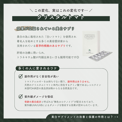 業界最安値】クリスタルトマト®美白サプリメント/CRYSTAL TOMATO