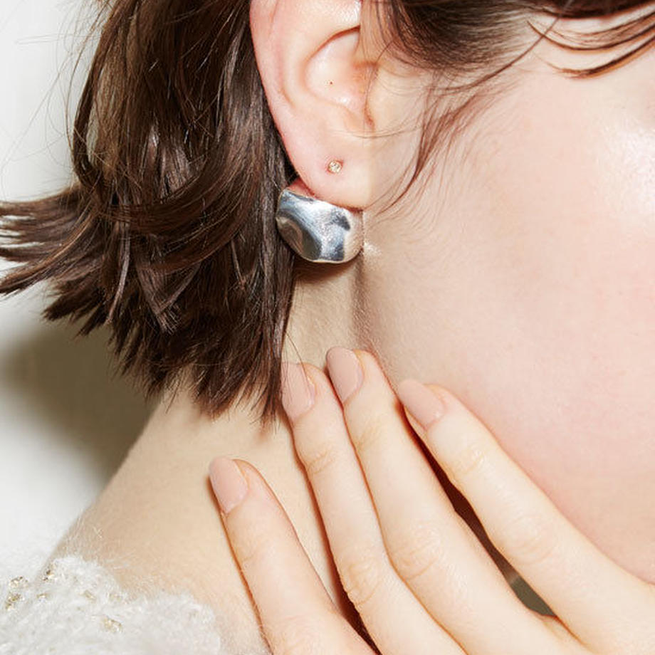 Flap (M) ピアス Gold×Silver | Lamie (ラミエ) Jewelry Accessory