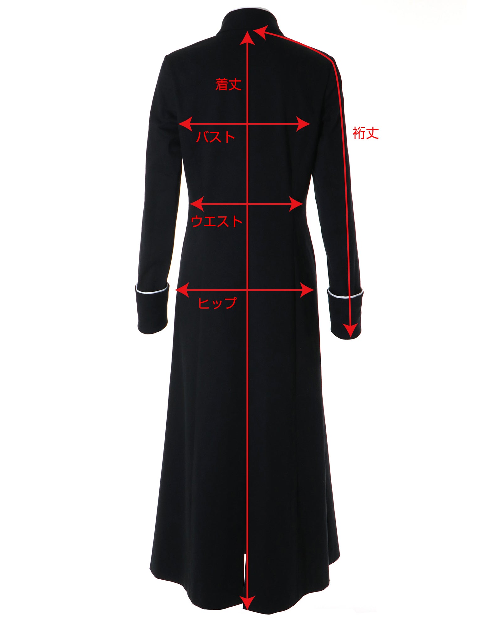 スタンドカラーロングワンピース『シェル（殻）』NORTH Dist. – LAND