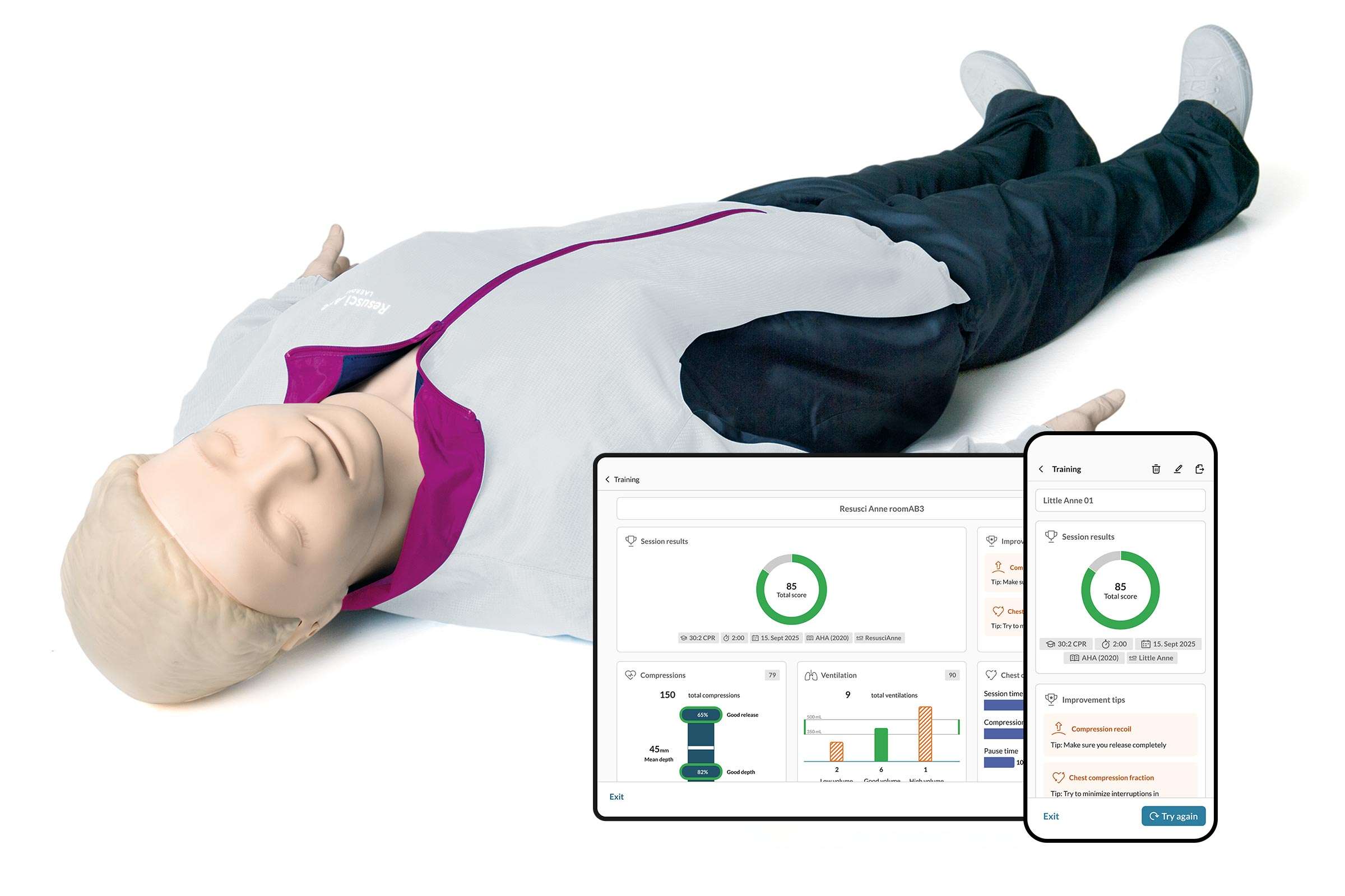 Little Anne and AED Trainer Kit | Laerdal Medical