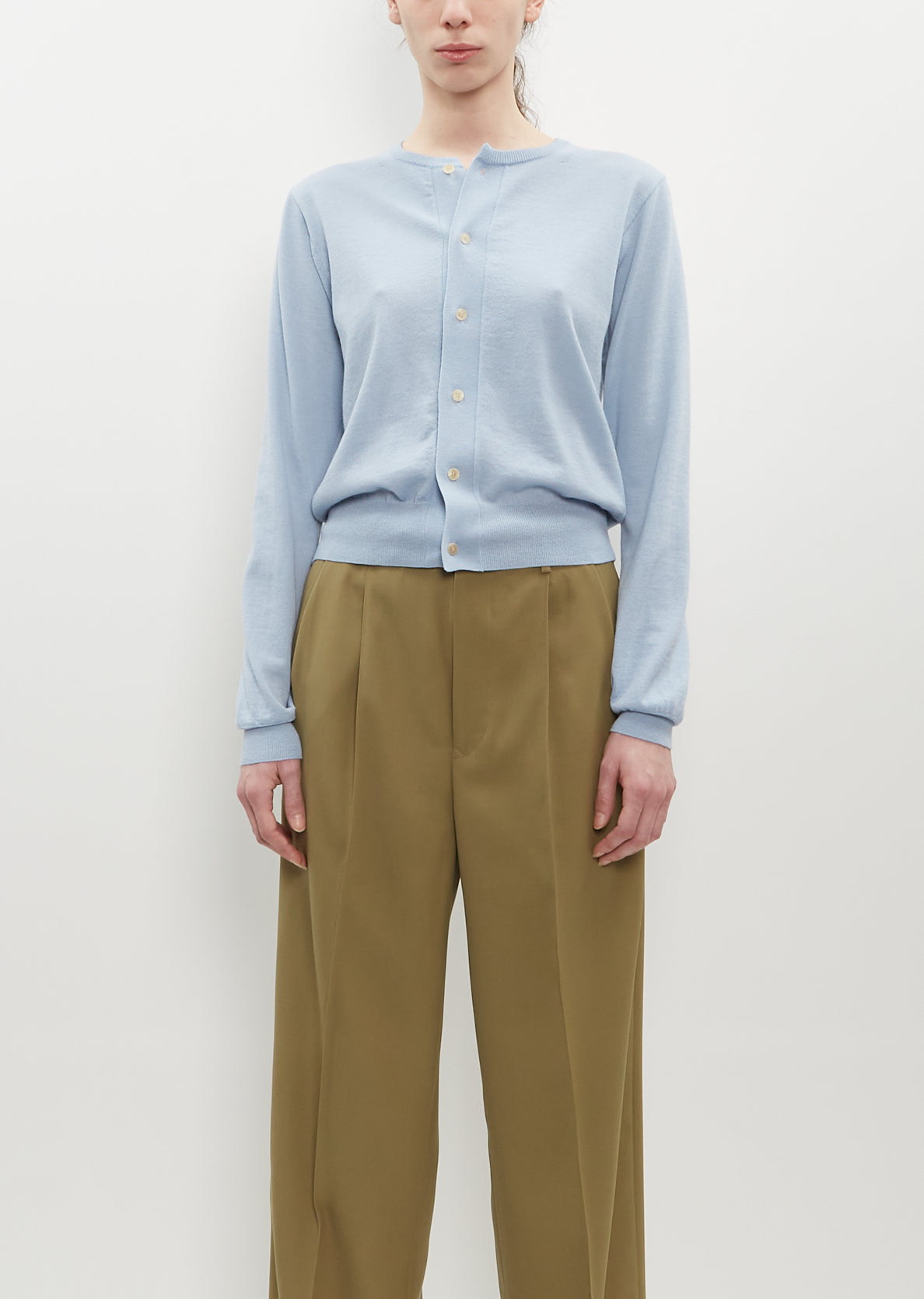 Cashmere Hard Twist Knit Cardigan – La Garçonne