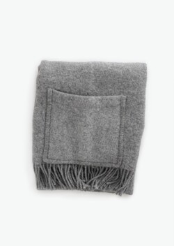 UNI pocket shawl（grey） – LAPUAN KANKURIT（ラプアンカンクリ）