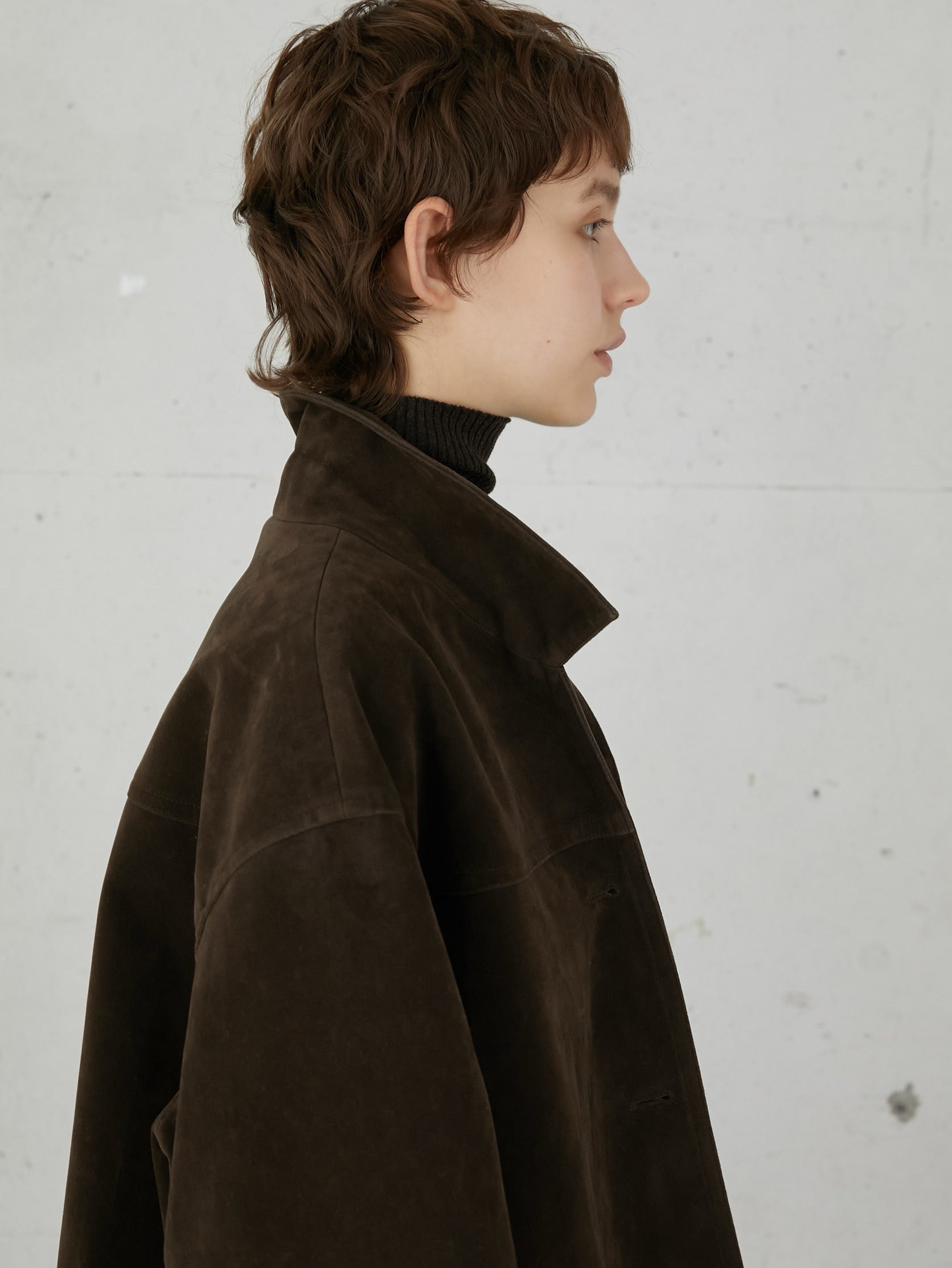 eco suede coverall – LA PEAU DE GEM