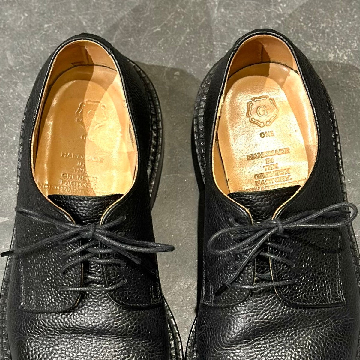極美品【GRENSON】グレンソン S199G 426 プレーントゥ トリプル