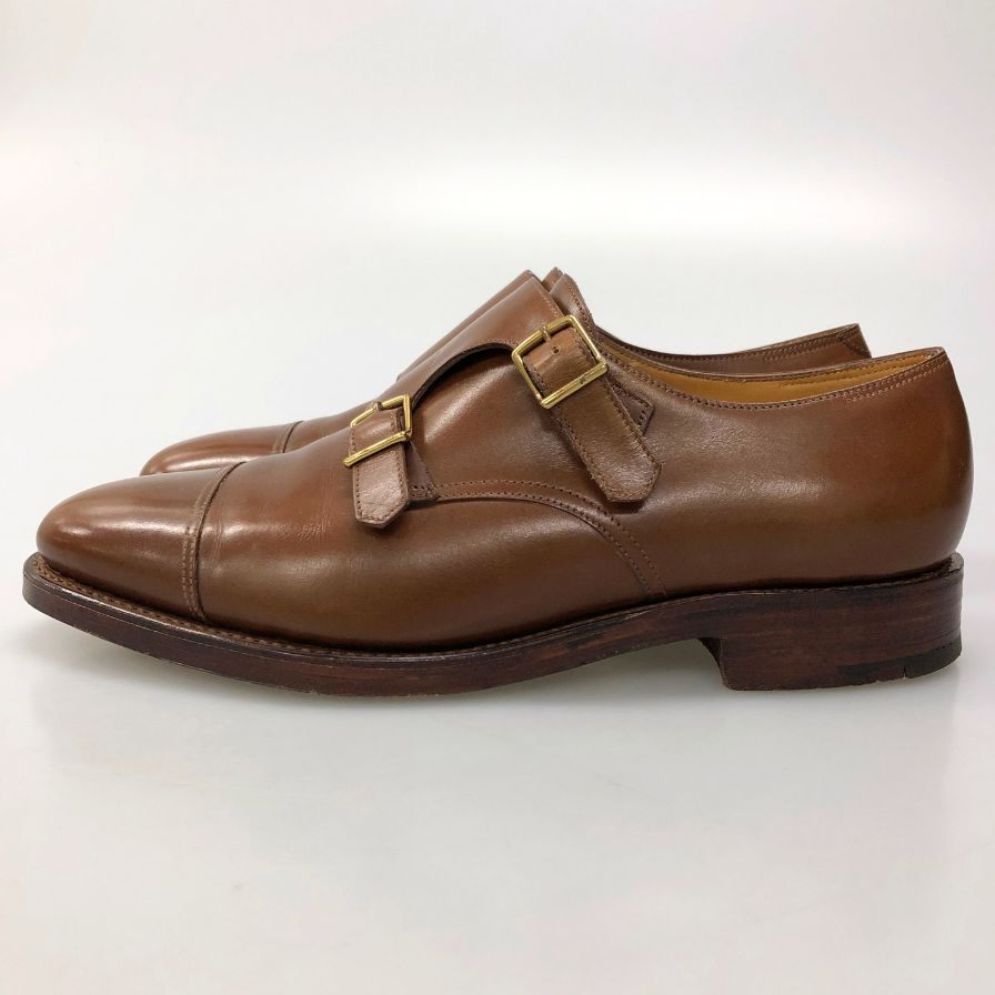 極美品【JOHNLOBB】ジョンロブ ウィリアム ダブルモンク カーフ ライト
